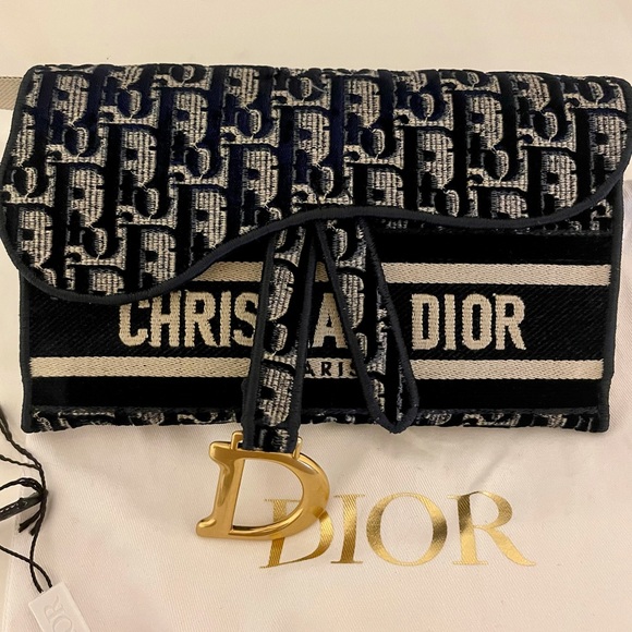 Slim Saddle Pouch Dior Oblique 